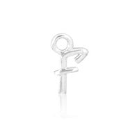 Permanent Jewellery Sterling Silver Initial Charm F