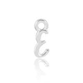 Permanent Jewellery Sterling Silver Initial Charm E