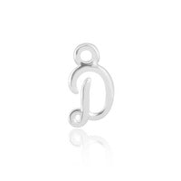 Permanent Jewellery Sterling Silver Initial Charm D