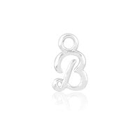 Permanent Jewellery Sterling Silver Initial Charm B