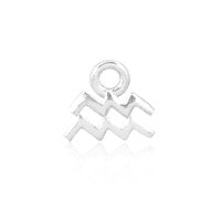 Permanent Jewellery Sterling Silver Horoscope Charm Aquarius