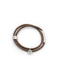 Aqua Beach Sustainable Cork Bracelet Chestnut XL