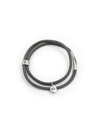 Aqua Beach Sustainable Cork Bracelet Grey Small