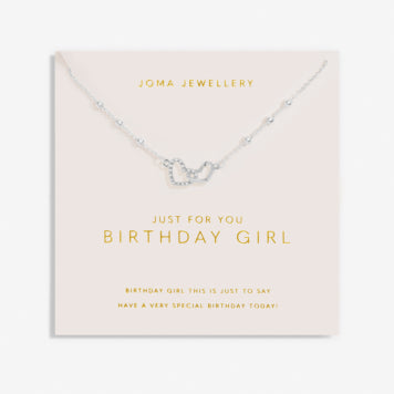 Joma Jewellery Forever Yours Necklace Just For You Birthday Girl Silver Plated Necklace
