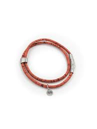 Aqua Beach Sustainable Cork Bracelet Red Small