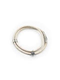 Aqua Beach Sustainable Cork Bracelet White Medium