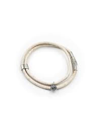 Aqua Beach Sustainable Cork Bracelet White Small