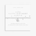 Joma Jewellery A Little Happy Birthday Auntie Silver Plated Bracelet
