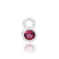 Permanent Jewellery Sterling Silver Birthstone Charm October