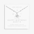 Joma Jewellery A Little Happy Birthday Auntie Silver Plated Necklace