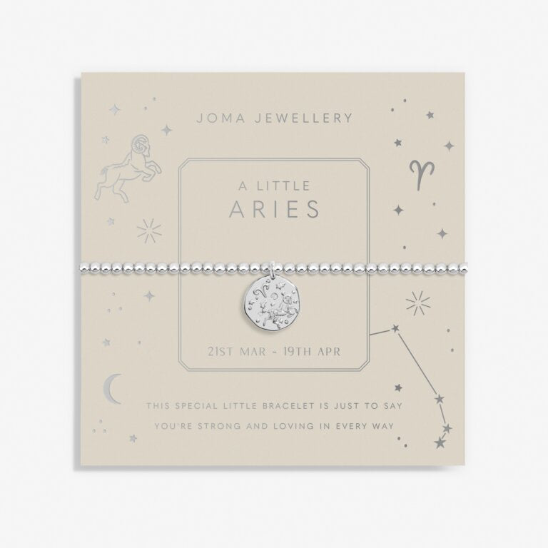 Joma Jewellery Star Sign A Little Aries Silver Plated Bracelet