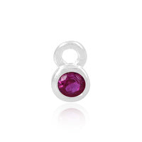 Permanent Jewellery Sterling Silver Birthstone Charm July