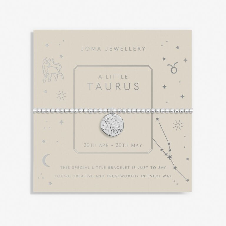 Joma Jewellery Star Sign A Little Taurus Silver Plated Bracelet