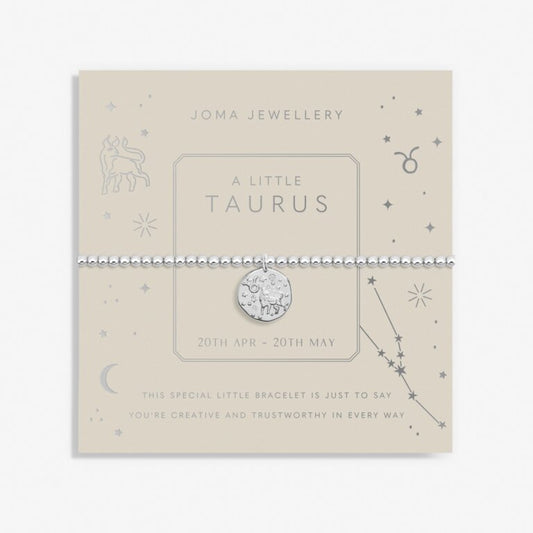 Joma Jewellery Star Sign A Little Taurus Silver Plated Bracelet