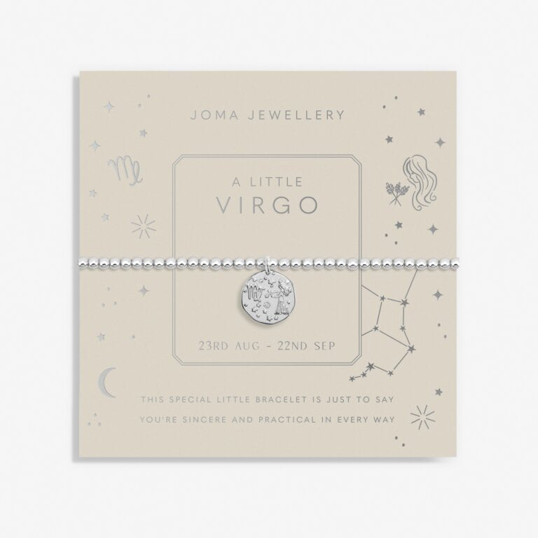 Joma Jewellery Star Sign A Little Virgo Silver Plated Bracelet