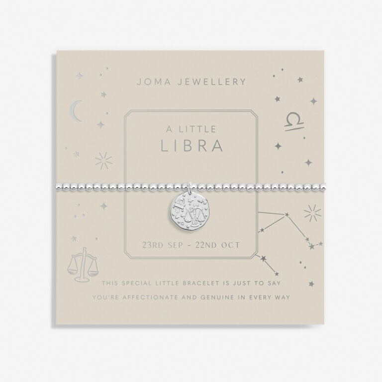 Joma Jewellery Star Sign A Little Libra Silver Plated Bracelet