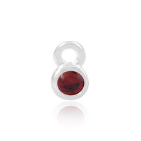 Permanent Jewellery Sterling Silver Birthstone Charm January