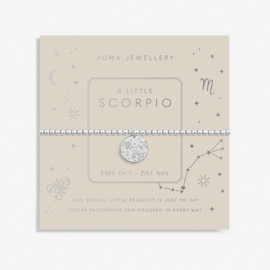 Joma Jewellery Star Sign A Little Scorpio Silver Plated Bracelet