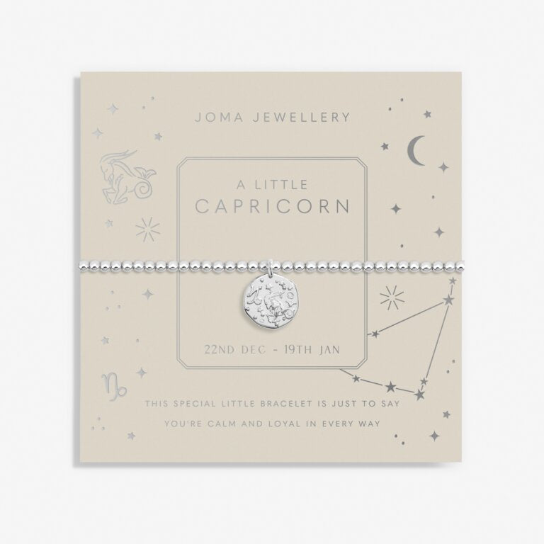 Joma Jewellery Star Sign A Little Capricorn Silver Plated Bracelet