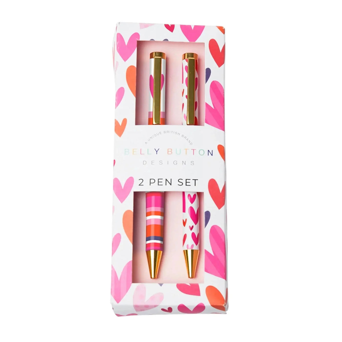 Belly Button Designs Set 2 Heart Pens
