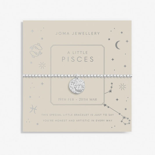 Joma Jewellery Star Sign A Little Pisces Silver Plated Bracelet