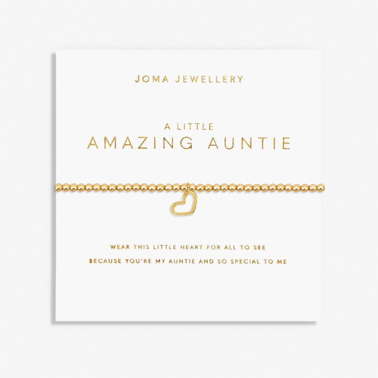 Joma Jewellery A Little Amazing Auntie Gold Plated Bracelet