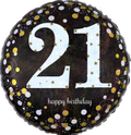 Anagram Sparkle Birthday 21 Foil Balloon