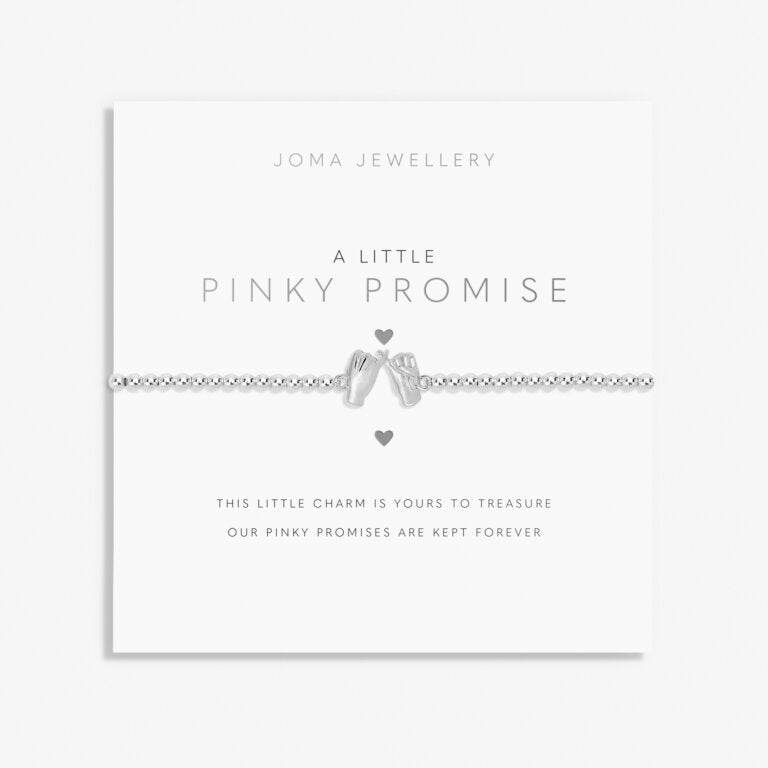Joma Jewellery A Little Pinky Promise Silver Plated Bracelet