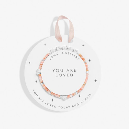Joma Jewellery Children's Happy Little Moments You Are Loved Silver Plated Bracelet