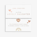 Joma Jewellery Children's A Little Lovely Daughter Silver And Rose Gold Plated Bracelet