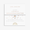 Joma Jewellery Children's A Little Lovely Granddaughter Silver And Rose Gold Plated Bracelet