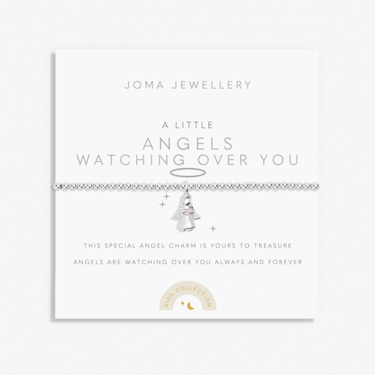 Joma Jewellery Children's A Little Angels Watching Over You Silver Plated Bracelet