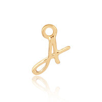 Permanent Jewellery 14ct Gold Vermeil Sterling Silver Initial Charm A