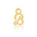 Permanent Jewellery 14ct Gold Vermeil Sterling Silver Initial Charm B