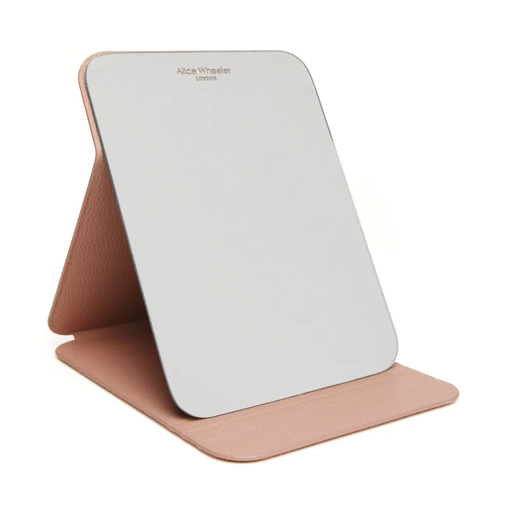 Alice Wheeler Pink Folding Travel Mirror