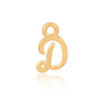 Permanent Jewellery 14ct Gold Vermeil Sterling Silver Initial Charm D