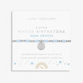Joma Jewellery Children's Birthstone A Little March Silver Plated Bracelet