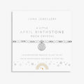 Joma Jewellery Children's Birthstone A Little April Silver Plated Bracelet