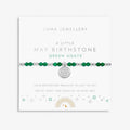 Joma Jewellery Children's Birthstone A Little May Silver Plated Bracelet