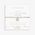 Joma Jewellery Children's Birthstone A Little July Silver Plated Bracelet