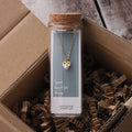 Attic Creations Small Bow With Pearl Necklace Sterling Silver Gold Plated