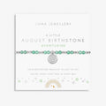 Joma Jewellery Children's Birthstone A Little August Silver Plated Bracelet