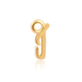 Permanent Jewellery 14ct Gold Vermeil Sterling Silver Initial Charm J