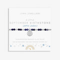 Joma Jewellery Children's Birthstone A Little September Silver Plated Bracelet