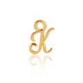 Permanent Jewellery 14ct Gold Vermeil Sterling Silver Initial Charm K
