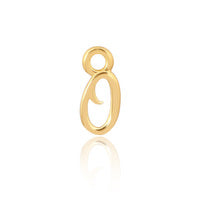 Permanent Jewellery 14ct Gold Vermeil Sterling Silver Initial Charm O