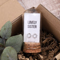 Attic Creations Lovely Sister Crystal Wreath Earrings Sterling Silver