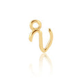 Permanent Jewellery 14ct Gold Vermeil Sterling Silver Initial Charm V