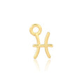 Permanent Jewellery 14ct Gold Vermeil Sterling Silver Horoscope Charm Pisces