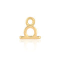 Permanent Jewellery 14ct Gold Vermeil Sterling Silver Horoscope Charm Libra